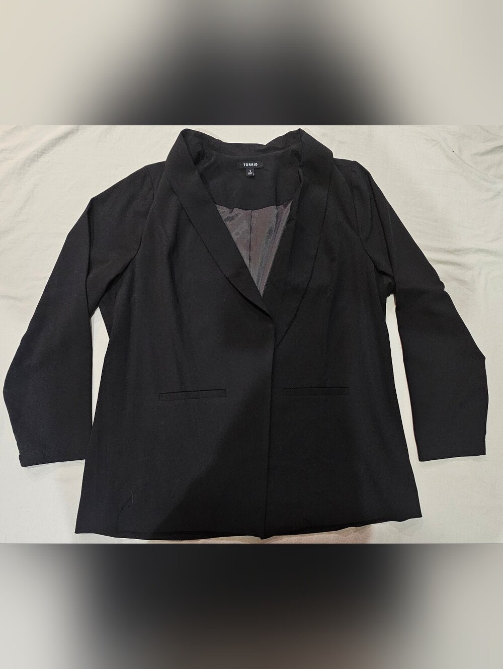 Torrid Plus Size 1 Black Women's Blazer Jacket